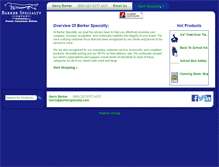 Tablet Screenshot of barkerspecialtystore.com